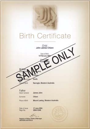 commemorative birth certificate - Our Golden Past