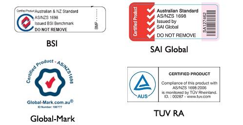 Australian Standard sticker for motorcycle helmets