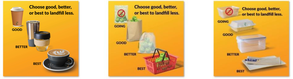 3 social media tiles Single Use Plastics Stage 2