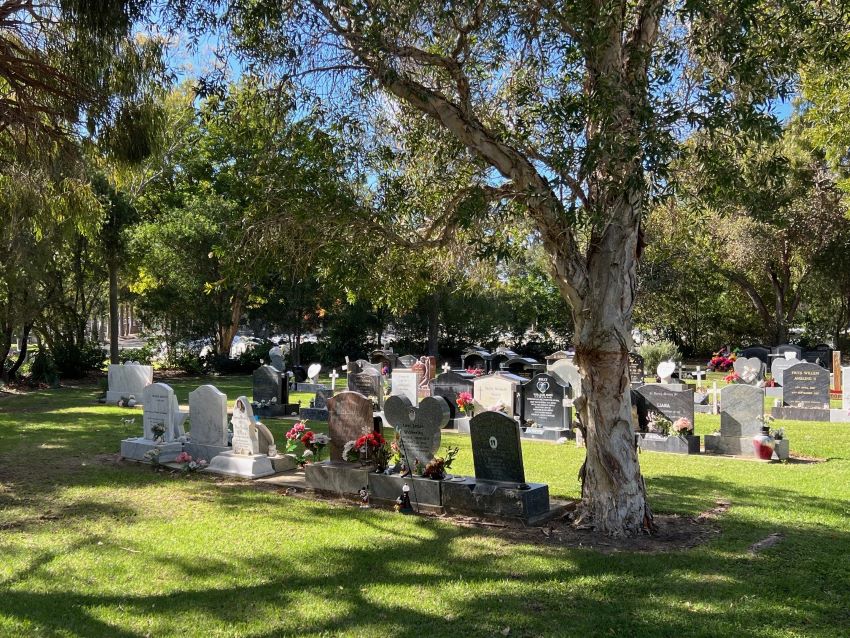 children's burial area at Karrakatta Cemetery