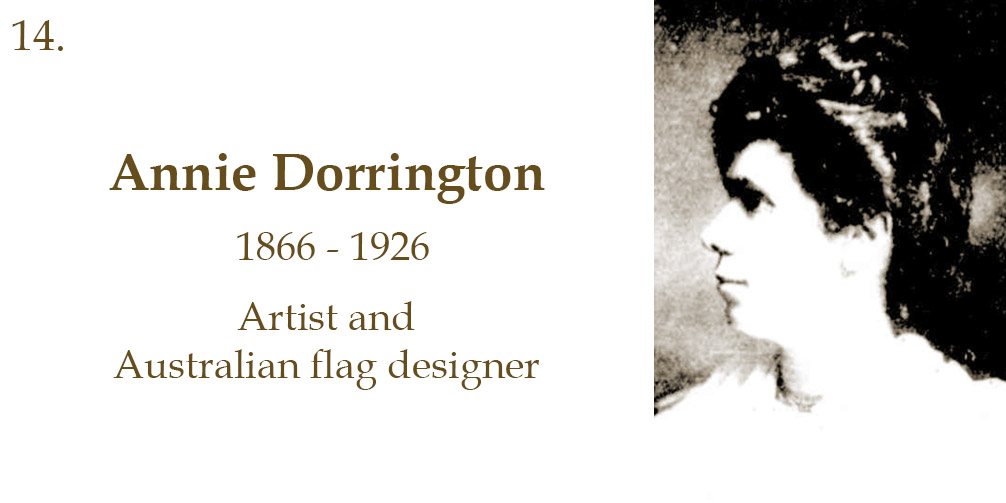 Annie Dorrington, 1866 to 1926, Artist and Australian Flag Designer