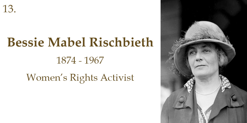 Bessie Mabel Rischbieth, 1874 to 1967, Women's Rights Activist