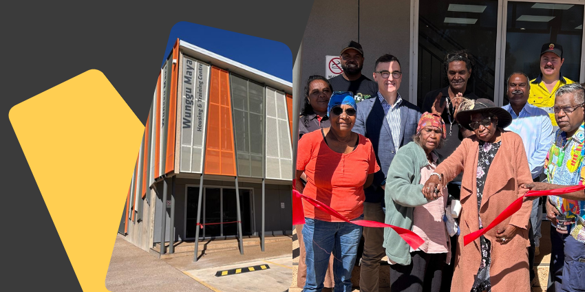 Images of Wunggu Maya Housing and Training centre and it's opening day