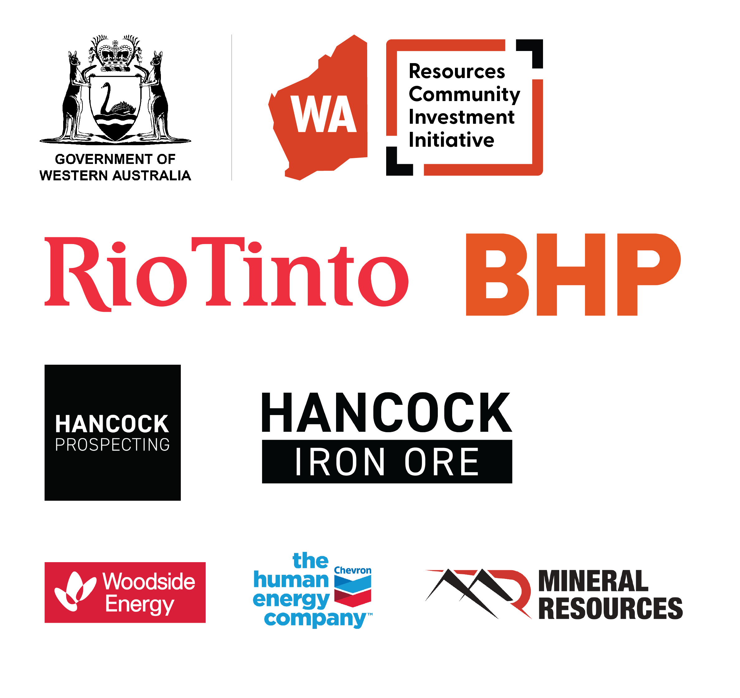 logos of companies supporting the projects