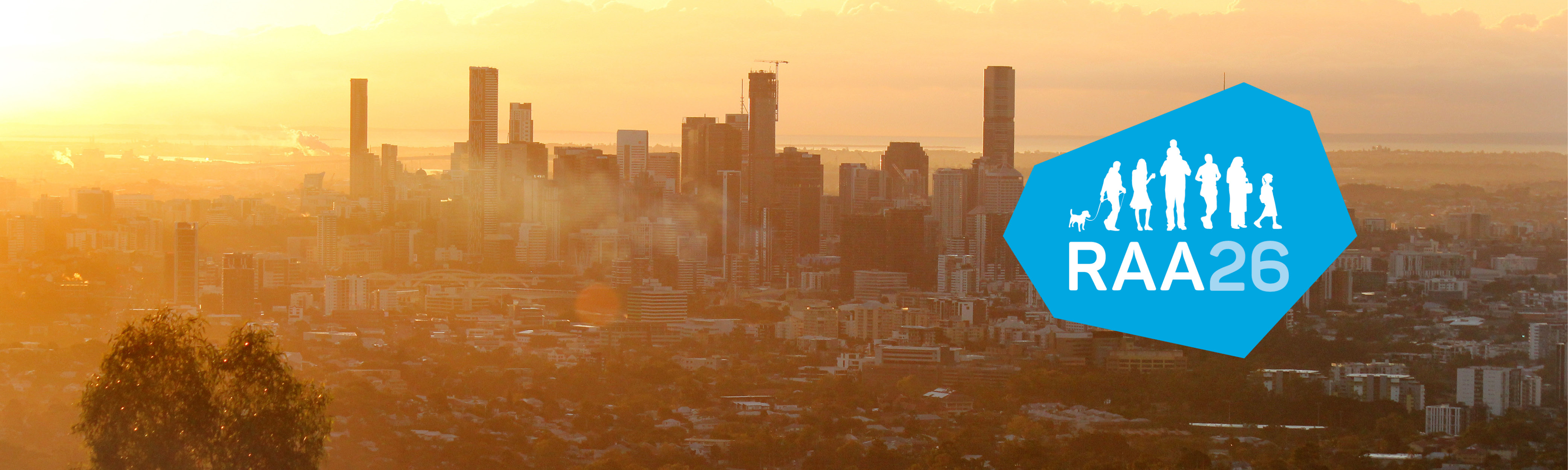 Resilient Australia Awards 2026 Logo and image of a cityscape