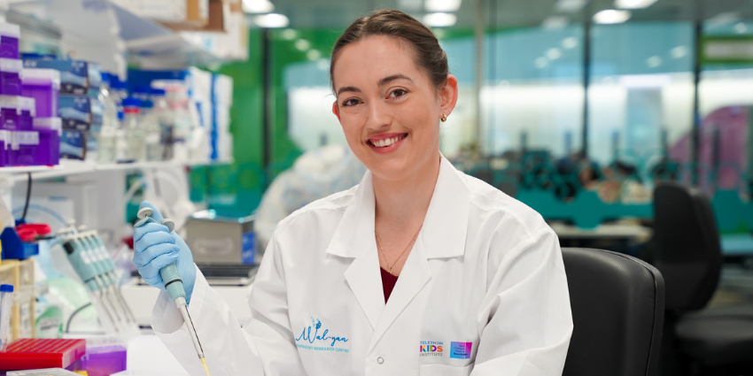 Young woman in laboratory
