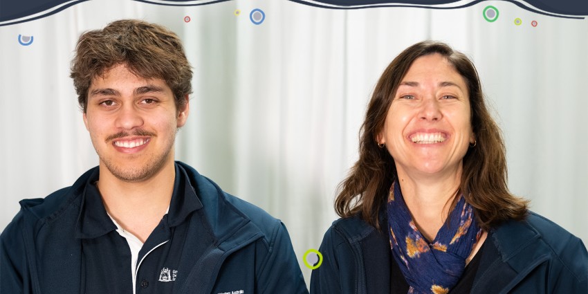 Solid Futures graduate Taadj and his supervisor Rachael Duffield from DEWR's Albany office