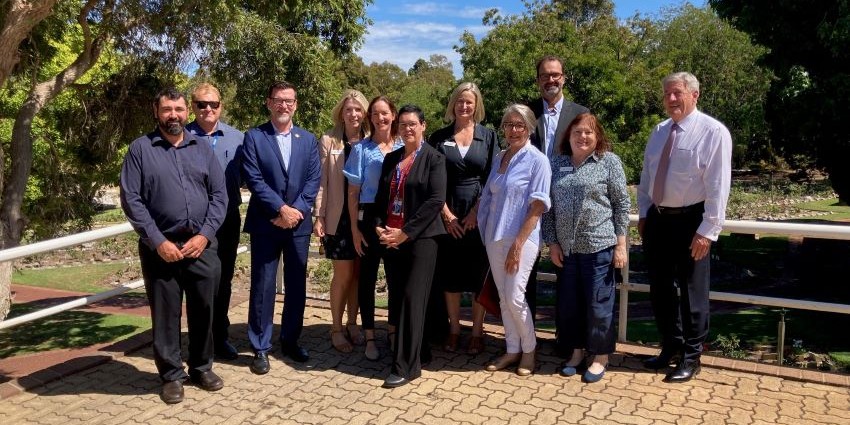 representatives of Cancer Council visited the crematorium at Karrakatta Cemetery