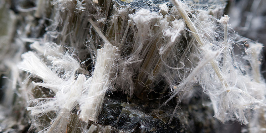Asbestos chrysotile fibres