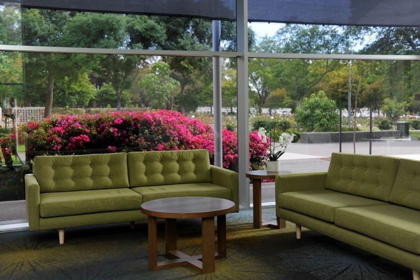 seating in the East Condolence Lounge