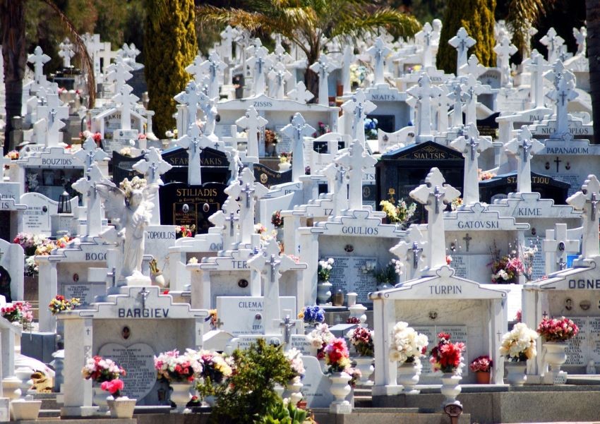 The Orthodox Greek section of Karrakatta Cemetery