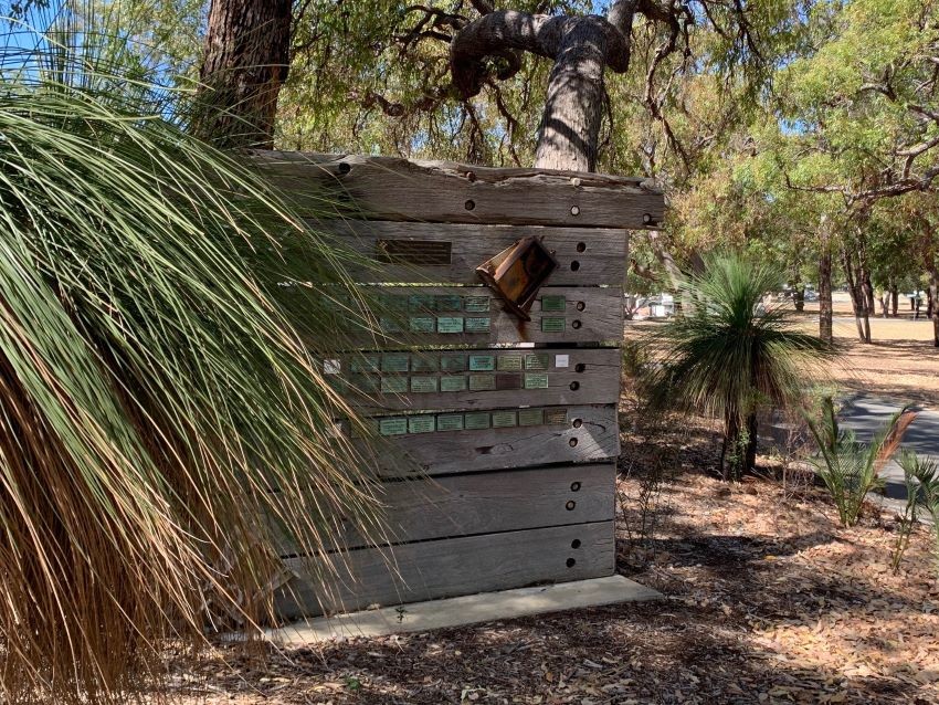Natural Burial Memorial Plaque Board Fremantle